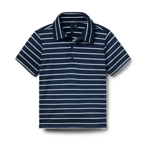 Boy Merchant Marine Stripe The Striped Sport Polo by Janie and Jack