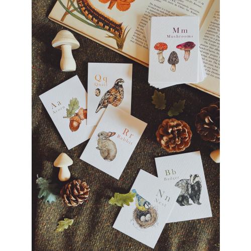 The Woodland Alphabet Flash Cards