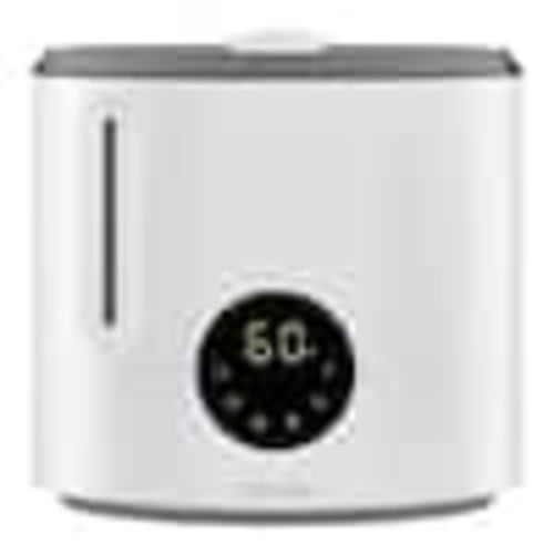 Vissani 2 Gal. Ultrasonic Humidifier 360 Degree Turning Dual Nozzle Cool & Warm Mist for Large Room (600 sq. ft.) in Grey/White VK-8525A