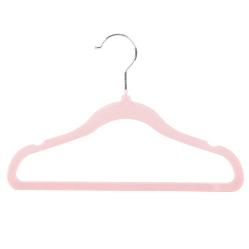 Tiny Dreamers 10-Piece Flocked Hangers, Strawberry Cream