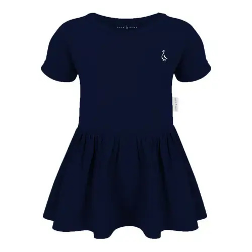 Baby Onesie Dress – RAPH&REMY® - Color: NAVY, Size: 0-3 Months