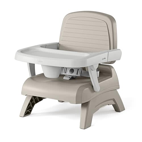 Chicco Bento Booster 3-in-1 Portable Booster Seat for Table, Feeding Seat and Toddler Chair for Babies and Toddlers, for Children up to 50 lbs., Lightweight, Compact Fold, Oat/Beige