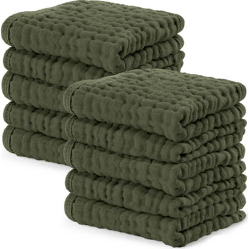 Muslin Washcloths - Pack of 10
