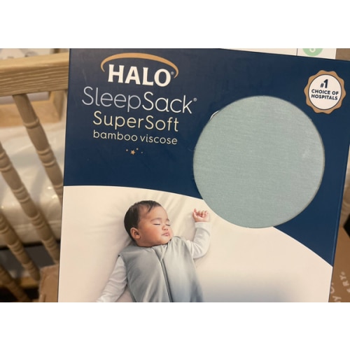 HALO - 1.5 TOG supersoft bamboo wearable blanket, double zipper sleeping bag with weighted feel - green
