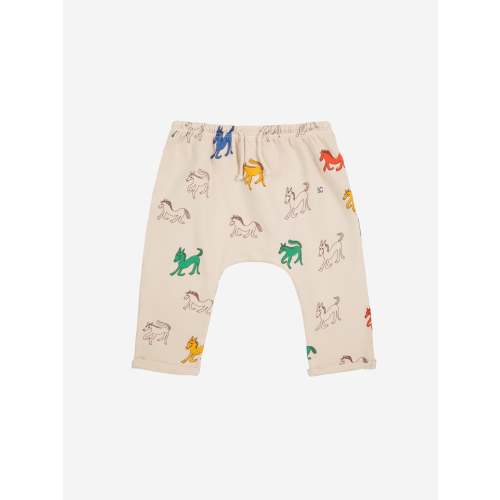 Bobo Choses Baby Wonder Horse All Over Harem Pants - Off White