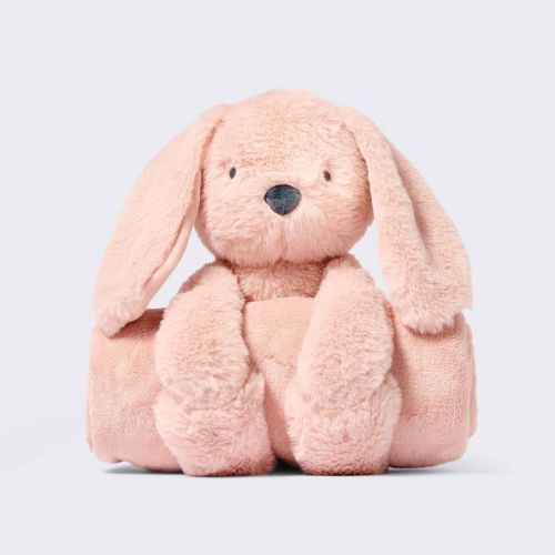Plush Blanket with Soft Toy - Pink Bunny - Cloud Island™