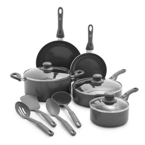 GreenLife Essentials 12pc Ceramic Nonstick Aluminum Cookware Set