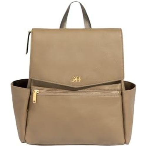 Freshly Picked Mini Classic Diaper Bag Backpack, Vegan Leather Baby Diaper Bag, Backpack Diaper Bag for Women (Aspen)