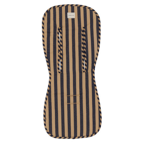 Stroller Liner Navy + Caramel · Minicoton