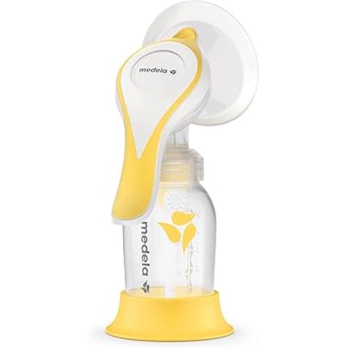Medela Harmony Manual Breast Pump, Compact Swiss Design with PersonalFit Flex Shields and Medela's 2-Phase Expression Technology