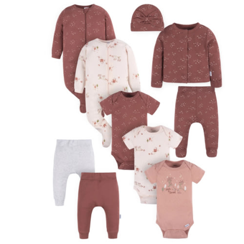 Set de Regalo para Baby Shower de Niña, 10 Piezas, Tallas Recién Nacido - 3/6 Meses