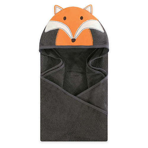 Hudson Baby® Fox Hooded Towel in BlackHudson Baby® Fox Hooded Towel in Black