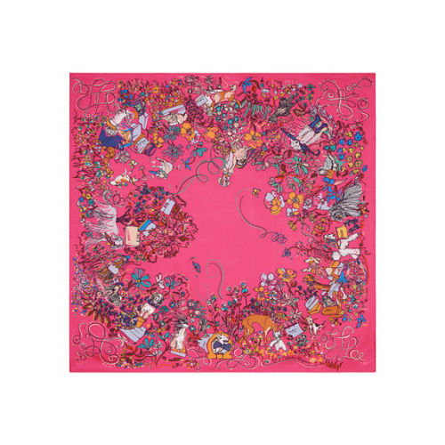 Salvatore Ferragamo Puppies Silk Scarf | Neiman Marcus