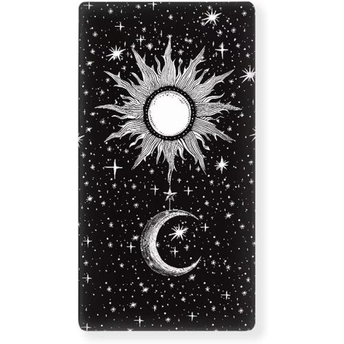 Moon and Star Baby Crib Sheets for Girls Boys Bed Sheet for Standard Crib and Toddler Mattresses Soft&Breathable Nursery Sheet Size 52''x28'' Black