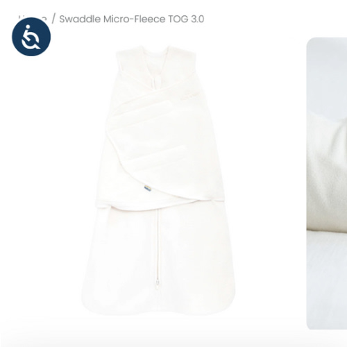 Cream Micro-Fleece Swaddle S | HALO