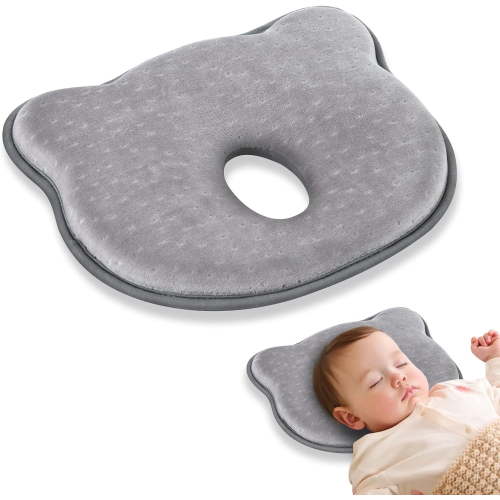 Soft Memory Foam Pillow with Organic Cover Cute Bear Shape for Sleeping Decoration