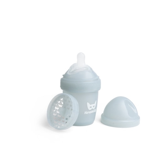 Double Anti-Colic Baby Bottle LT 140 ml/5 floz Gray
