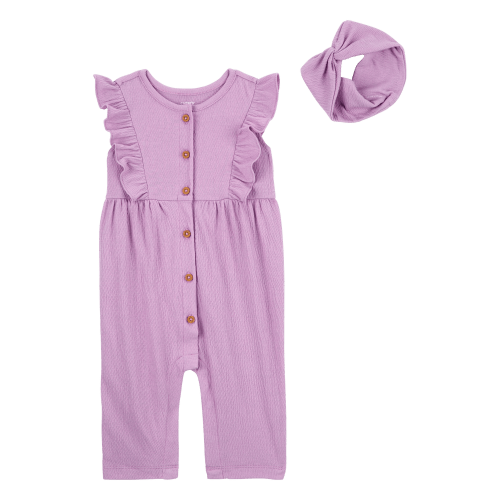 Baby 2-Piece Jumpsuit & Headwrap Set - Carter's | Carter's