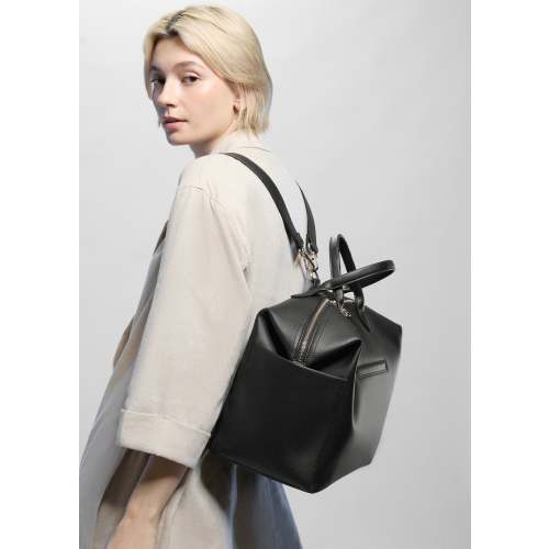 BLACK-Diaper Bag- Emmy Full (Vegan) – MINA BAIE