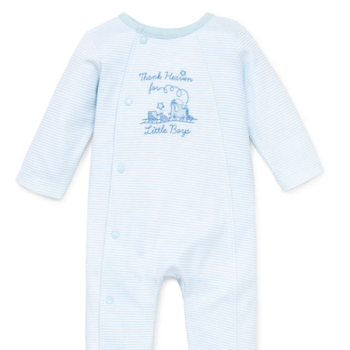 Thank Heaven for Little Boys Footed One-Piece (Hat not included)