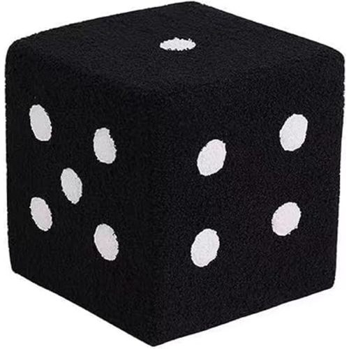 Shoes Stool Footstool Dice Design Soft Comfortable Living Room,Dice Stool Soft Small Foot Stool Foor Dice Footstool Dice Chair Cube Dice Shoe Stool Foor Dice(20x20x20cm)