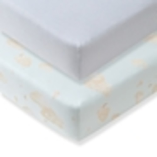 Good Night Sky Organic Cotton Crib Sheets Ice Flow