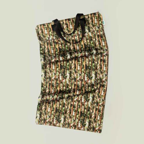 Patterned Large Zipper Hanging Wet Bag, Laundry Bag with Handles