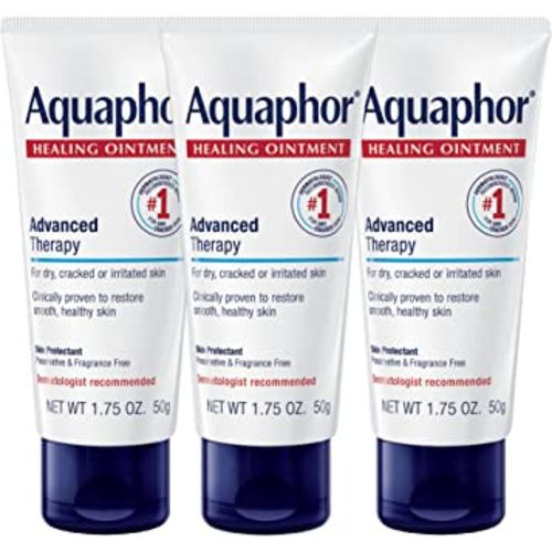 Aquaphor Healing Ointment - Travel Size Protectant for Cracked Skin - Dry Hands, Heels, Elbows, Lips, Packaging May Vary, 1.75 Ounce (Pack of 3)