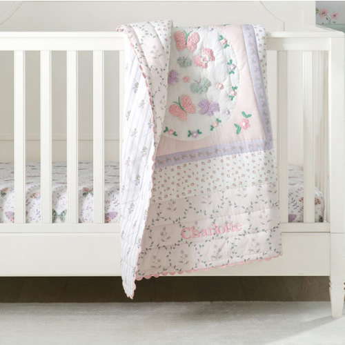 Margot Butterfly Baby Quilt | Pottery Barn Kids