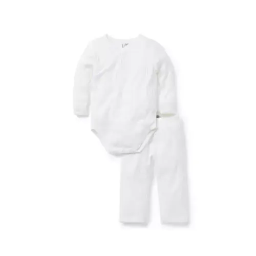 Baby Ribbed Wrap Matching Set