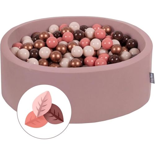 KiddyMoon Piscina De Bolas 90X30cm/200 Bolas 7Cm para Niños Hecha En La UE, Otoño: Marrón/Cobre/Beige Pastel/Salmón : Amazon.es: Juguetes y juegos