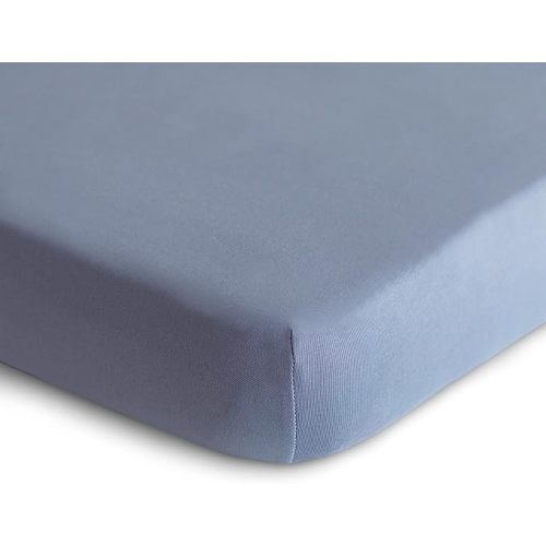 mushie Stretchy & Soft Mini Crib Sheet | Fitted 24" x 38" (Tradewinds)