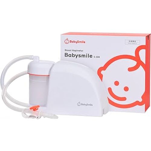 BabySmile Electric, Nasal Aspirator for Baby, S-504, Suction, Hospital Grade