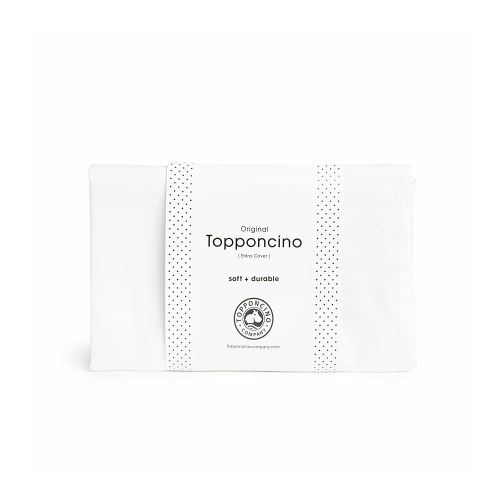 The Topponcino Company | Extra Cover Only | Insert Sold Separately | Fits All Topponcinos from The Topponcino Company | 100% Natural Cotton | Machine Washable (Pure White)