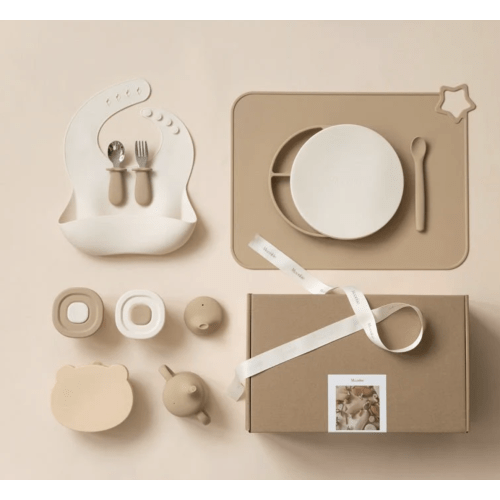 First Bites Gift Set (Croissant/Ivory)
