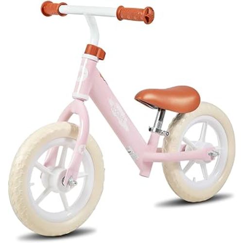 JOYSTAR 12 Inch Kids Balance Bike for 2 3 4 5 Years Old Boys Girls, Lightweight Toddler Balance Bikes with Adjustable Handlebar and Seat, Lightweight Gift Bike