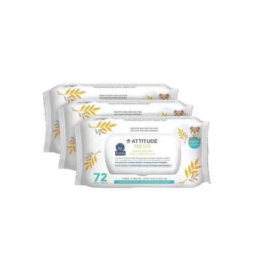 Natural Baby Wipes for Sensitive Skin I ATTITUDE