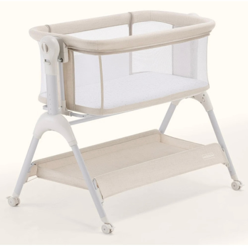 HARPPA Cuddly Sway | 3-in-1 Rocking Baby Bassinet & Bedside Sleeper for Newborns with Mattress for Reflux | Attaches to Bed, Adjustable Heights, Non-Toxic & CPSC Certified | Sturdy Frame, Portable Wheels, Tool-Free Setup, Gentle Rocking | Perfect for Newb