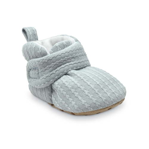 Carter's Child of Mine Infant Boys' Wrap Slippers, Newborn Baby Booties, Blue