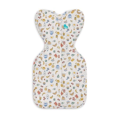 Love to Dream Swaddle UP, Baby Sleep Sack, Self-Soothing Swaddles for Newborns, Improves Sleep, Snug Fit Helps Calm Startle Reflex, New Born Essentials for Baby, 1.0 TOG, 5-8.5 lbs, Brekky White
