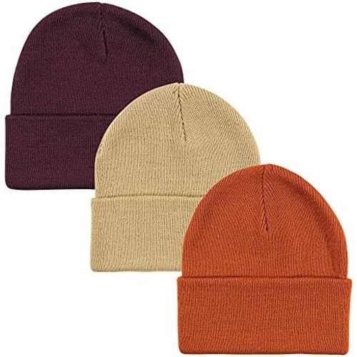 Hudson Baby Baby Knit Cuffed Beanie 3pk