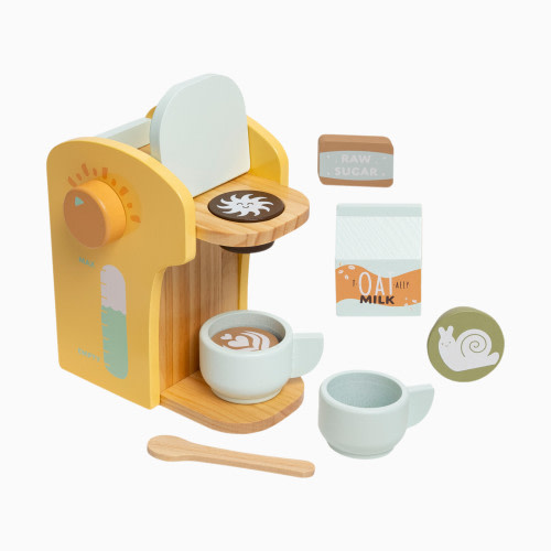 Pearhead Wooden Barista Coffee Maker Toy Set