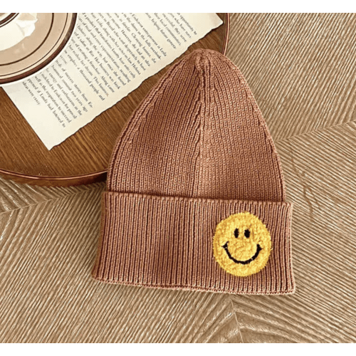 Baby Embroidered Smile Face Beanie