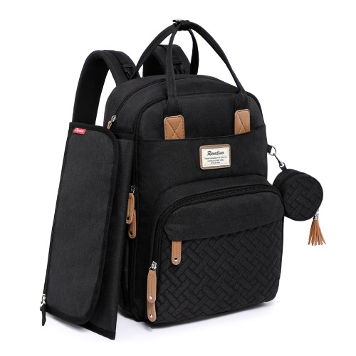 Ruvalino Neutral All-in-One Baby Bags - Black