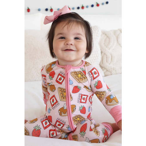 Sweet Stacks Convertible Zip Romper | Pink