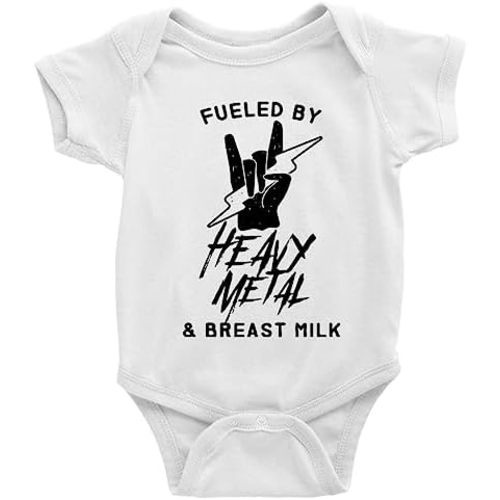 Heavy Metal & Breast Milk Baby Boy Girl Onesie Newborn Organic Bodysuit Romper