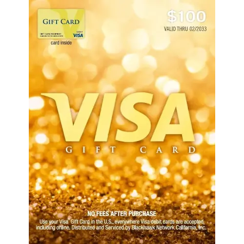 Visa $100 Gift Card (plus $5.95 Purchase Fee)