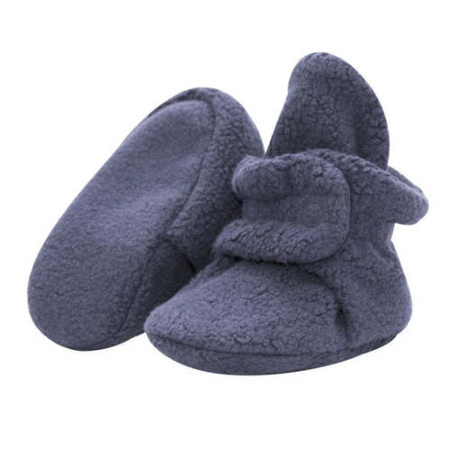 Zutano Cozie Fleece Stay-On Baby Bootie Slipper - Navy