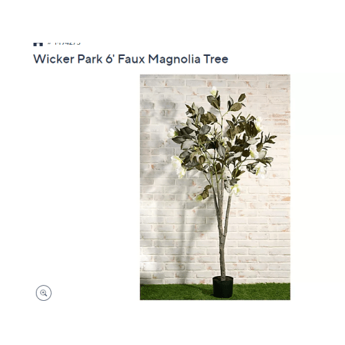 Wicker Park 6' Faux Magnolia Tree