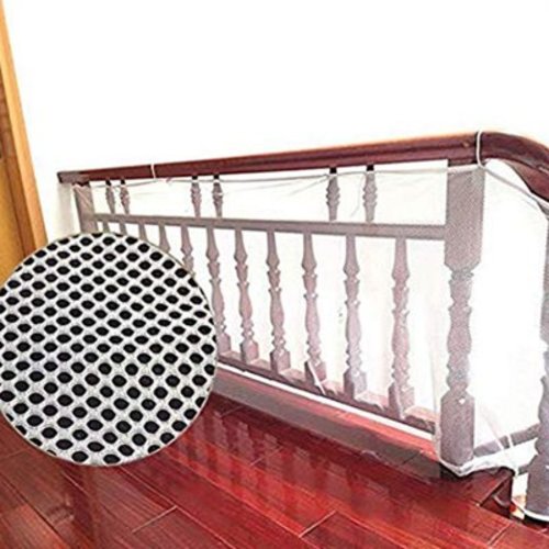 Auchen Sturdy Nylon Mesh Indoor/Outdoor Baby Safety Gate, White, 3 Piece